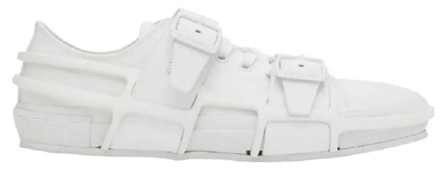 Giày Burberry Cotton and Leather Webb All White 80277871