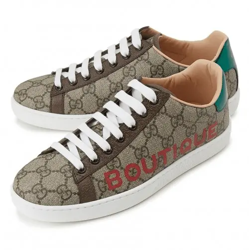 Alternative view of Giày Gucci Boutique GG Supreme Canvas Leather Sneaker 623235-2BL10-8660