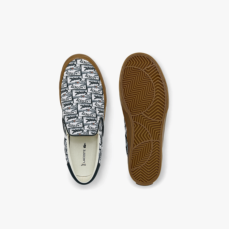 Giày Lacoste Slip On 'Canvas Printed' 7-43CMA0063GRG - Ảnh 5