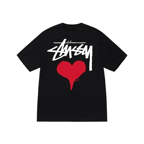 Alternative view of Áo Stussy Stock Heart T-shirt 'Black'