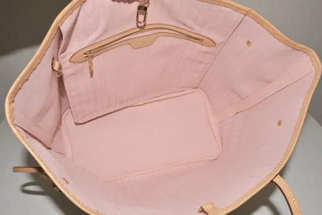 Alternative view of Túi Louis Vuitton Neverfull NM Damier Azur Beige Handbag N41605