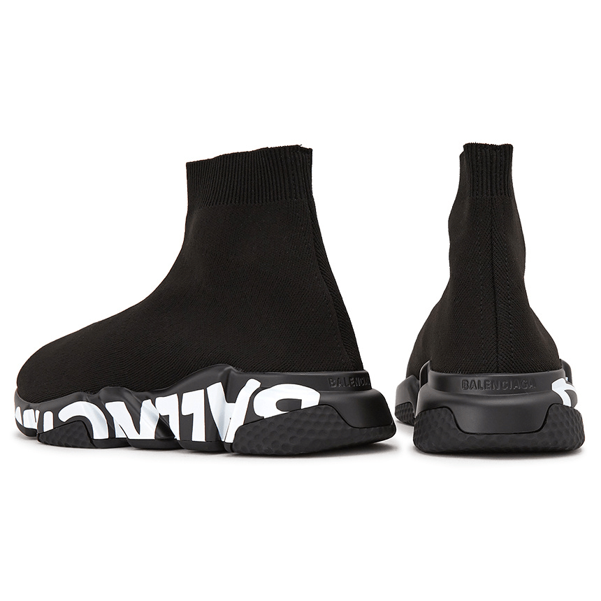 Giày Balenciaga Speed Trainer 'Graffiti Black' 605972 W05GE 1006 - Ảnh 4