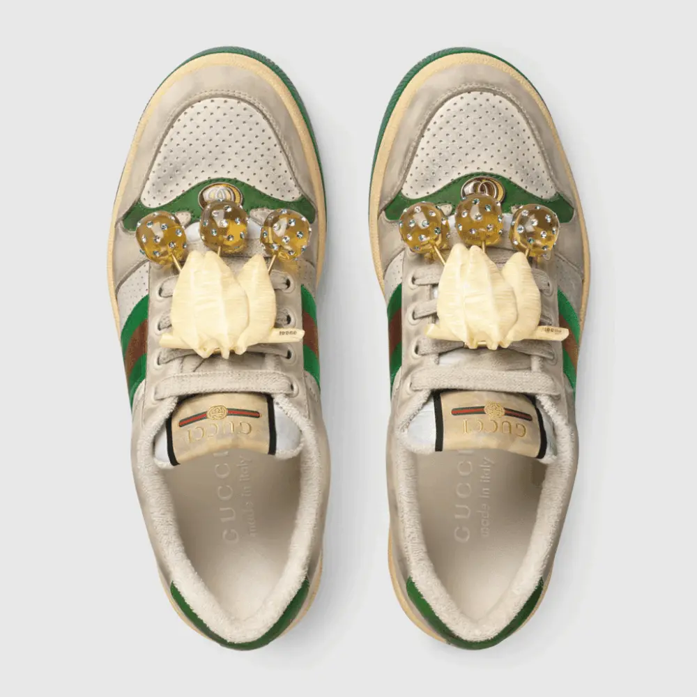 Alternative view of Giày Gucci Wmns Screener 'Off-White' 571961-0YI20-9582