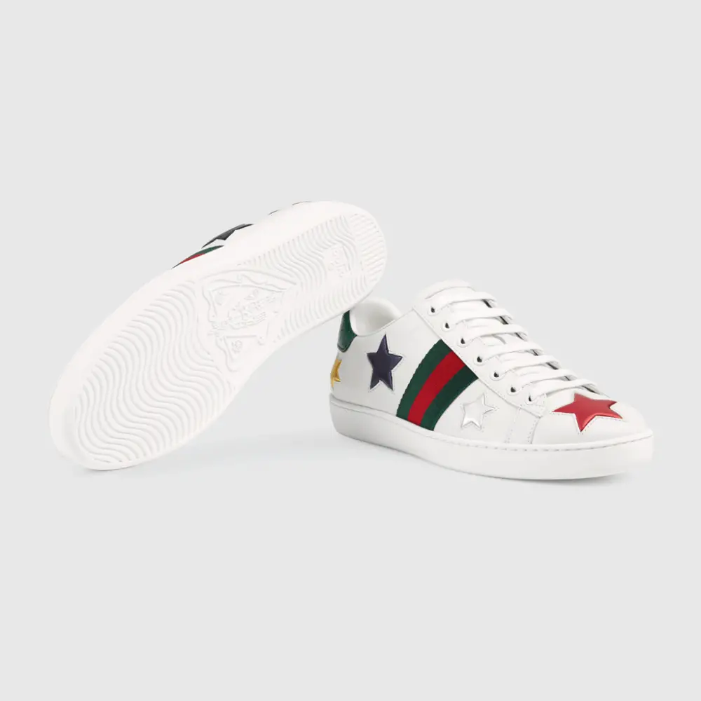 Giày Gucci Wmns Ace 'Stars' 454562-DOP50-9076 - Ảnh 4