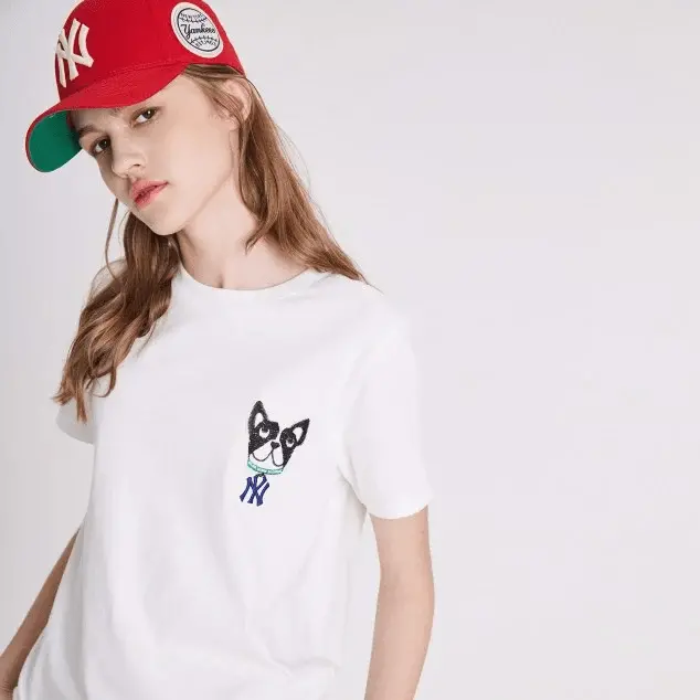 Áo MLB Yankees Yomiyam Bark Short Sleeve T shirt White 31TSTF931-50W - Ảnh 3