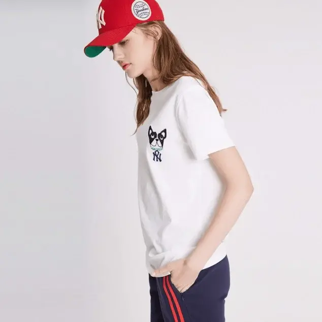 Áo MLB Yankees Yomiyam Bark Short Sleeve T shirt White 31TSTF931-50W - Ảnh 4
