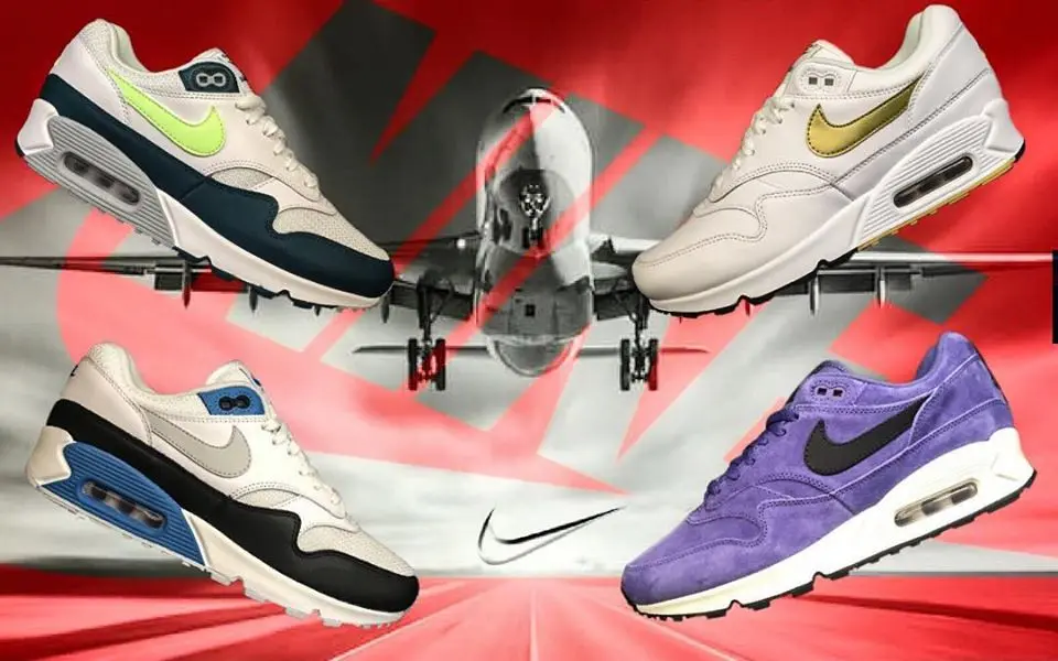 Giày Nike Air Max 90/1 'Laser Blue' AJ7695-103 - Ảnh 3