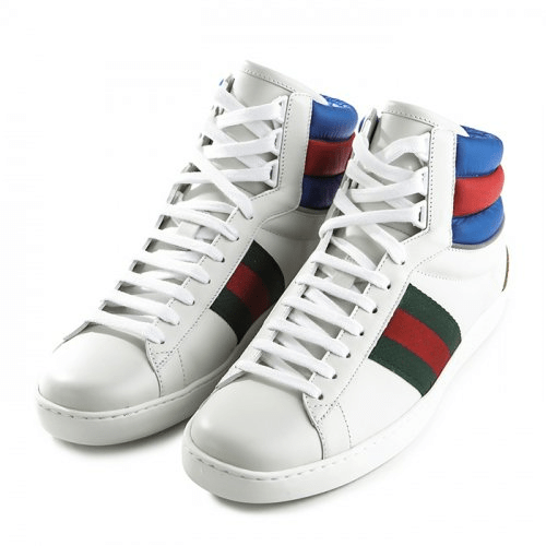Giày Gucci Ace High Top 'White' 548689-0RDQ0-9060 - Ảnh 2