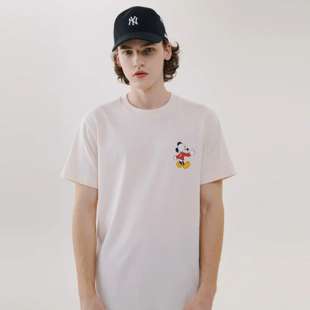 Áo MLB X Disney Action Short Sleeve Boston Red Sox Ivory 31TSK2031-43L - Ảnh 3