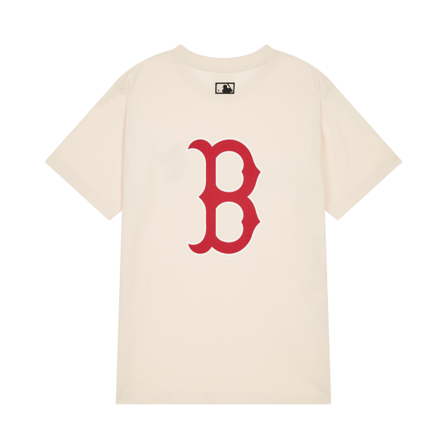 Áo MLB X Disney Action Short Sleeve Boston Red Sox Ivory 31TSK2031-43L - Ảnh 2