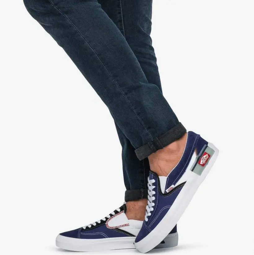 Giày Vans Classic SlipOn CAP 'Blueprint' VN0A3WM5XHR - Ảnh 6