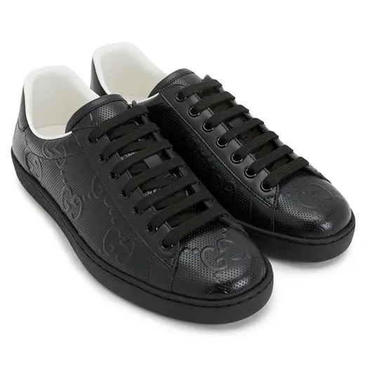 Giày Gucci Ace 'GG Embossed Black' 625787-1XK10-1000 - Ảnh 3