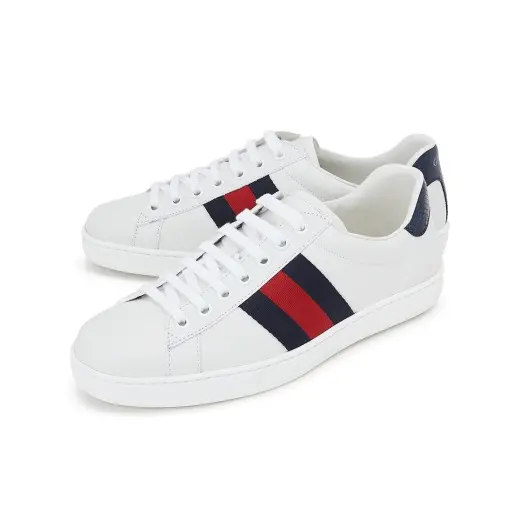 Giày Gucci Ace Leather 'White Blue' 386750-02JR0-9072 - Ảnh 3