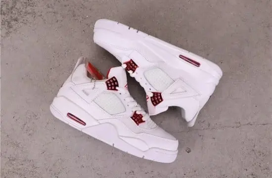 Giày Nike Air Jordan 4 'Metallic Pack White Red' CT8527-112 - Ảnh 5