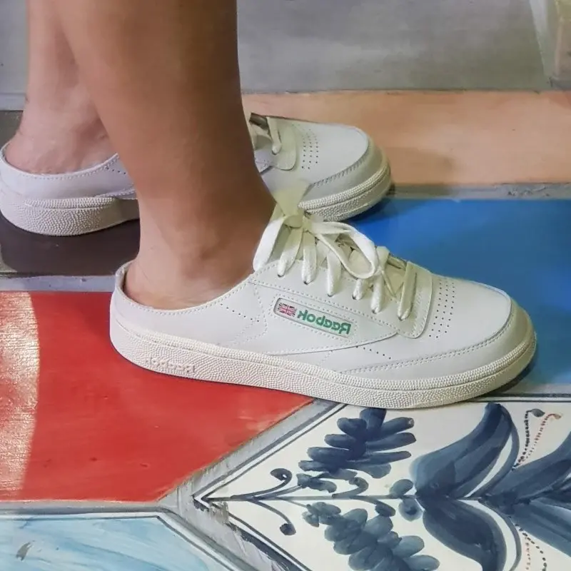 Giày Reebok Club C 85 Mule 'White' FX4218 - Ảnh 4