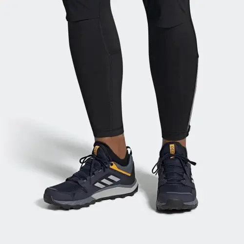 Alternative view of Giày Adidas Terrex Agravic Tr Gore-tex Trail Marathon 'Navy Blue Yellow' EF6870