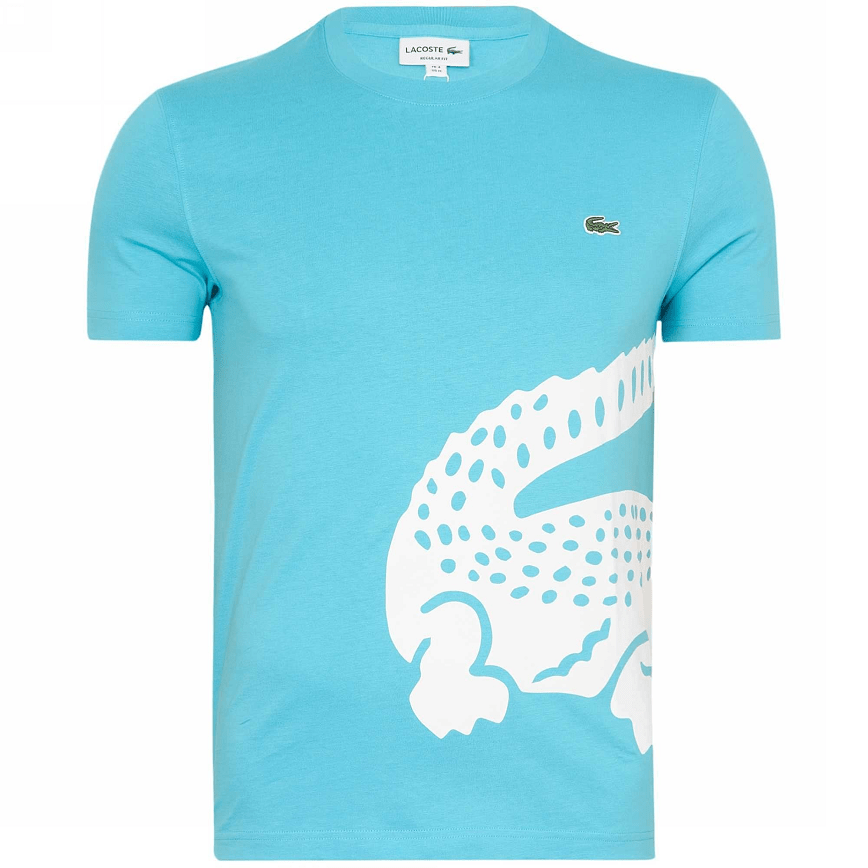 Áo Lacoste Oversized Print T-Shirt Blue TH5139