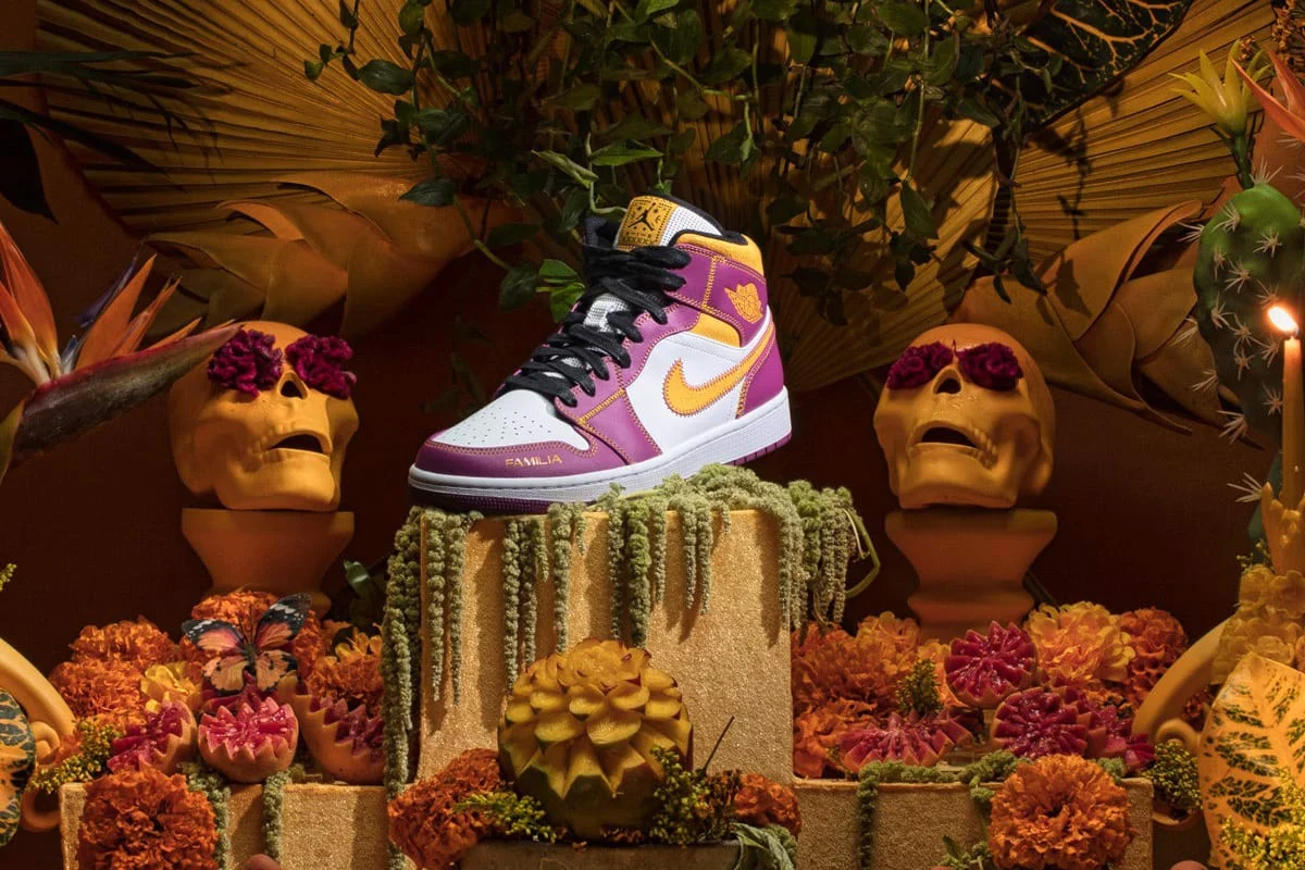 Giày Nike Air Jordan 1 GS 'Día de Muertos' DC0500-100 - Ảnh 4