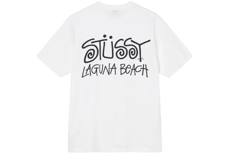 Alternative view of Áo Stussy x Our Legacy Laguna Tee 'White'