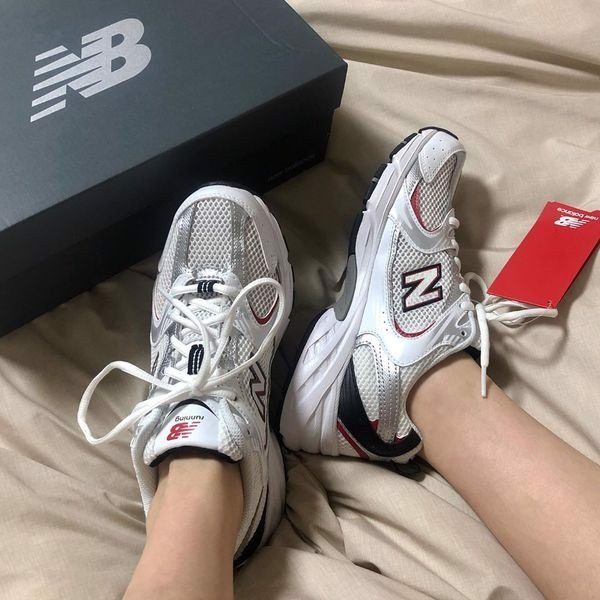 Giày New Balance 530v2 Retro 'White Silver Red' MR530SA - Ảnh 3