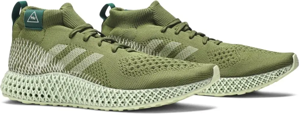 Alternative view of Giày Adidas Pharrell Williams x 4D Runner 'Olive' FV6334