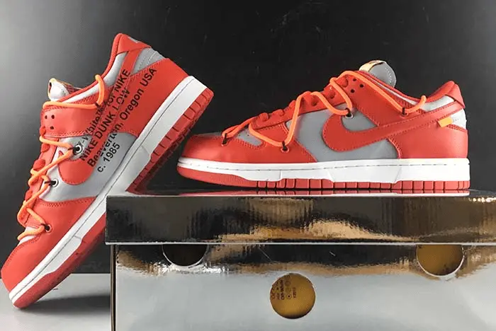 Alternative view of Giày Nike Off-White x Dunk Low 'University Red' CT0856-600