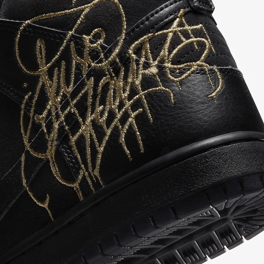 Giày Nike SB Dunk High FAUST 'Black Gold' DH7755-001 - Ảnh 5