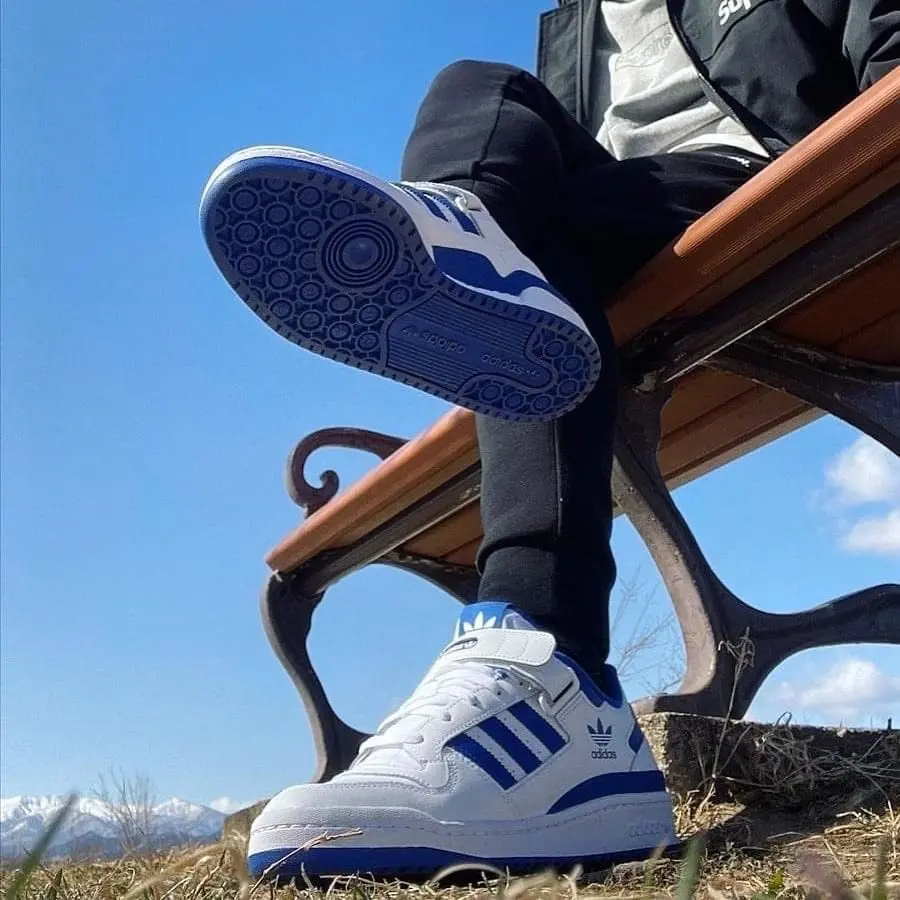 Alternative view of Giày Adidas Forum Low 'White Royal Blue' FY7756