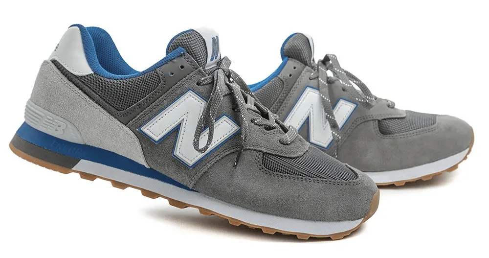 Alternative view of Giày New Balance 574 'Lead Faded Cobalt' ML574SKC