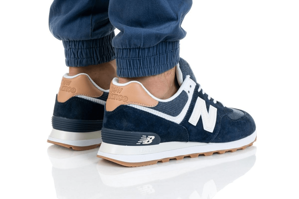 Giày New Balance 574 Natural Indigo Mahogany ML574TYA - Ảnh 7