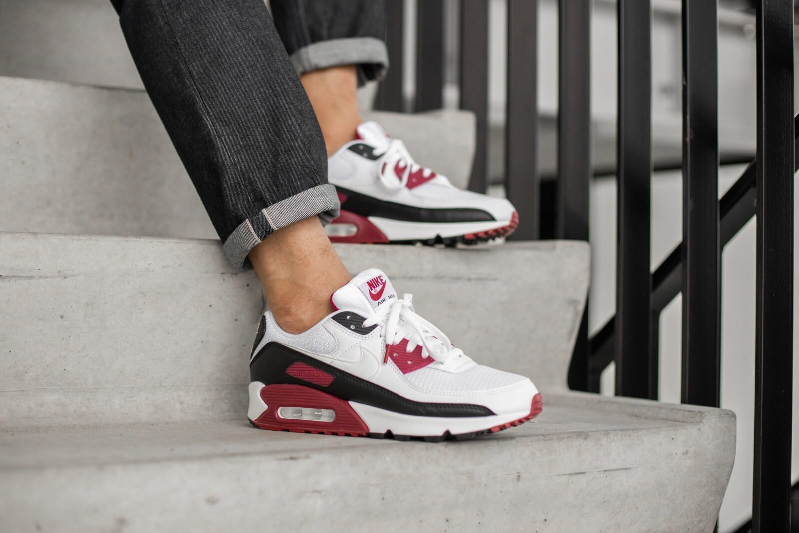 Giày Nike Air Max 90 Recraft New Maroon CT4352-104 - Ảnh 5