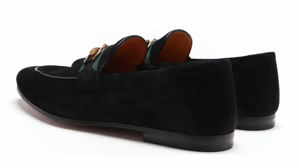 Alternative view of Giày Gucci Horsebit Suede Loafer 581513-1M620-1074