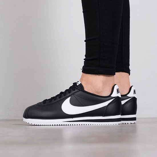 Giày Nike Wmns Classic Cortez Leather 'Black White' 807471-010 - Ảnh 3