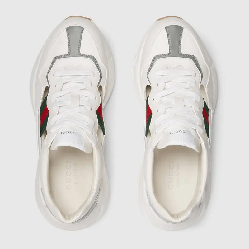 Giày Gucci Rython Cut Out White 657977-2SH60-9161 - Ảnh 5
