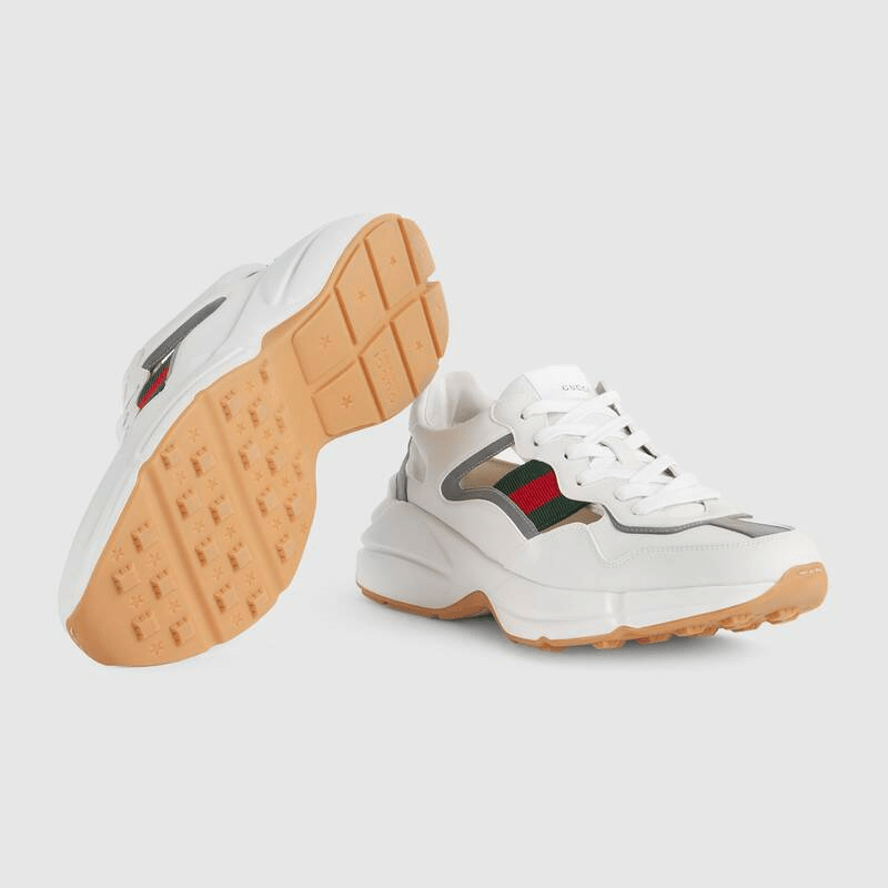 Giày Gucci Rython Cut Out White 657977-2SH60-9161 - Ảnh 4