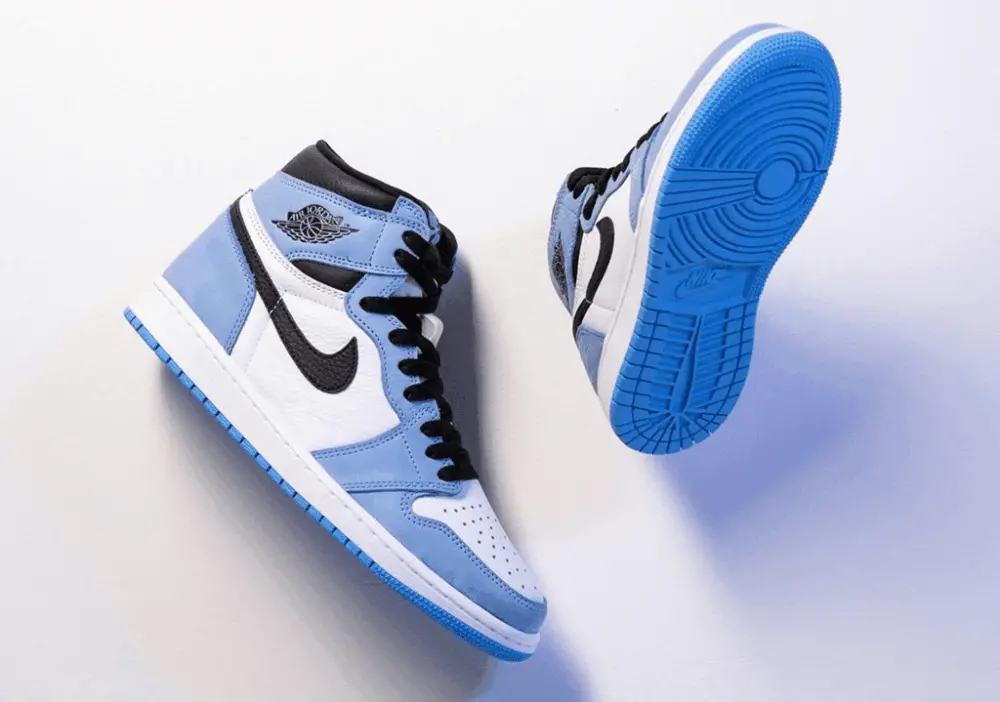 Alternative view of Giày Nike Air Jordan 1 Retro High OG 'University Blue' 555088-134