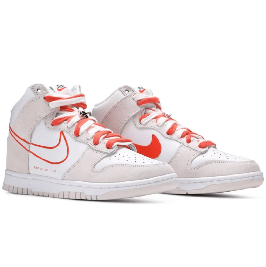 Giày Nike Dunk High First Use White Sail Orange DH6758-100 - Ảnh 5