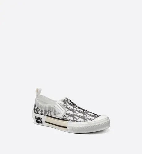 Alternative view of Giày Dior B23 Slip On Sneaker Black and White Dior Oblique Canvas 3SN282YJP-H069
