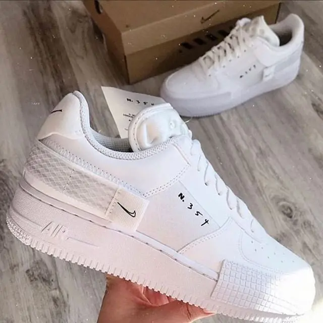 Alternative view of Giày Nike Air Force 1 Type 2 'Triple White' CT2584-100
