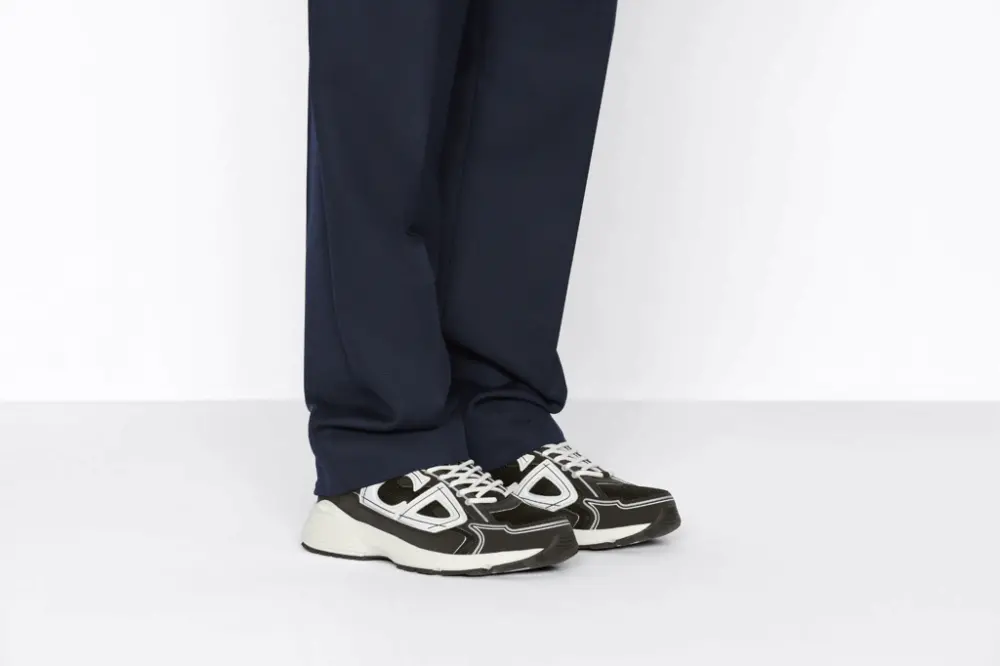 Alternative view of Giày Dior B30 Sneaker 'Black White Mesh' 3SN279ZMB-H969
