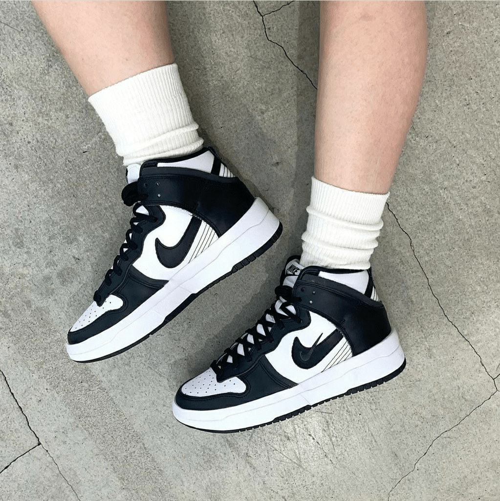 Giày Nike Dunk High Rebel 'Black White' DH3718-104 - Ảnh 7
