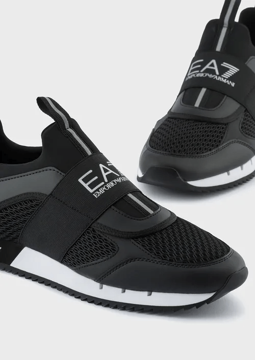 Giày Armani Slip Ons 'Black White' X8X100XK2561N763 - Ảnh 5