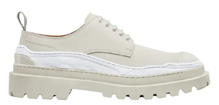 Giày Dior And Sacai Derby Shoe Cream Nubuck Calfskin 3DE332ZHO-H060