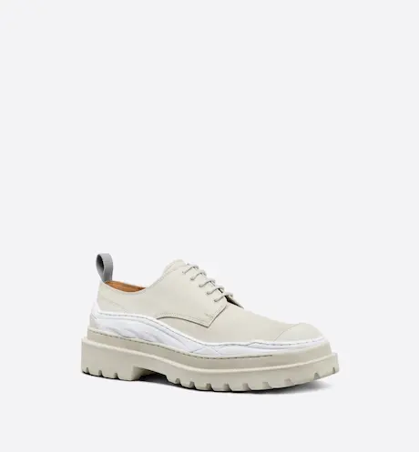 Alternative view of Giày Dior And Sacai Derby Shoe Cream Nubuck Calfskin 3DE332ZHO-H060