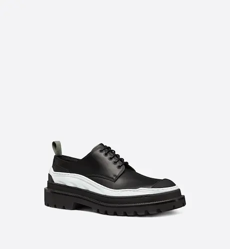 Alternative view of Giày Dior and Sacai Derby Shore Black Smooth Calfskin 3DE332ZMP-H900