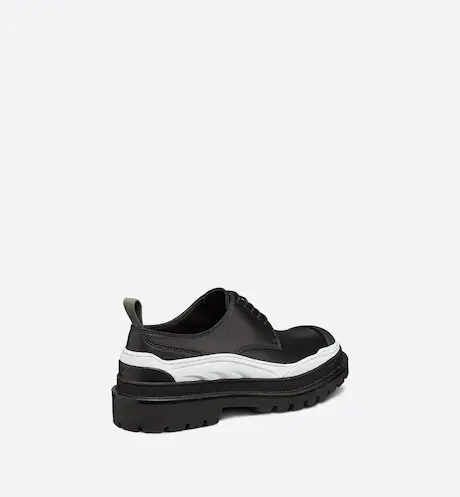 Giày Dior and Sacai Derby Shore Black Smooth Calfskin 3DE332ZMP-H900 - Ảnh 3