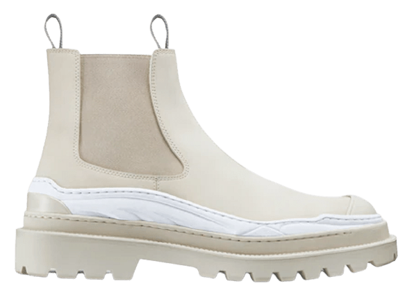 Giày Dior And Sacai Chelsea Boot Cream Nubuck Calfskin 3BO278ZHO-H060