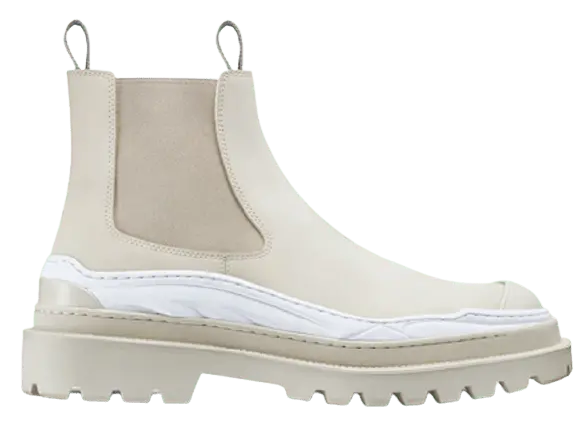 Giày Dior And Sacai Chelsea Boot Cream Nubuck Calfskin 3BO278ZHO-H060
