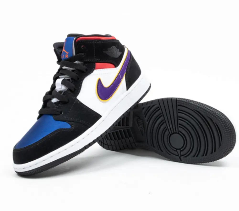 Giày Nike Air Jordan 1 Mid SE GS 'Rivals' BQ6931-005 - Ảnh 4