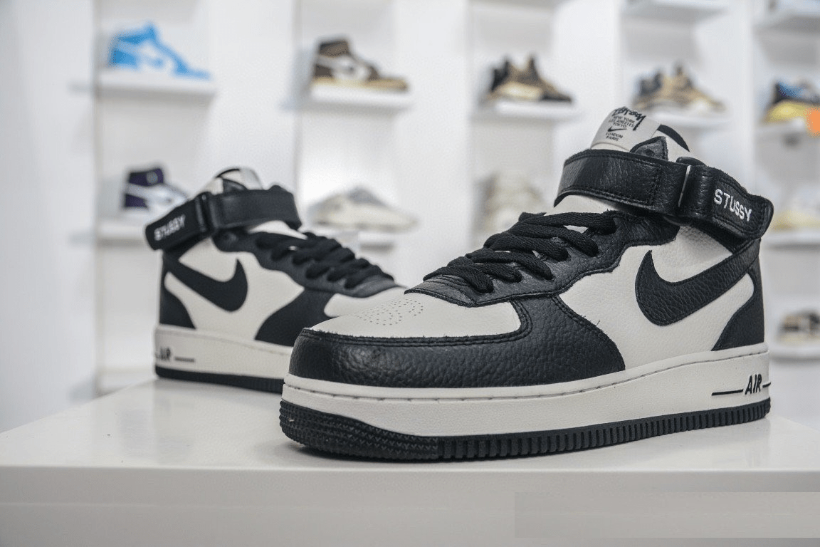 Giày Nike Air Force 1 Mid Stussy 'Light Bone' DJ7840-002 - Ảnh 3